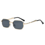 Personality Polygon Metal Sun Glasses - Image 6