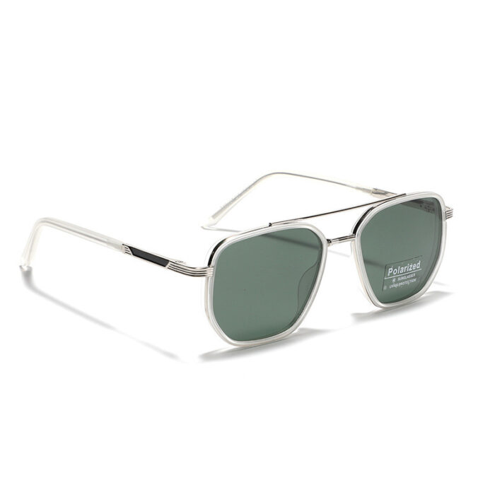 Polarized Sun Glasses Polygon Square Sunglasses - Image 5