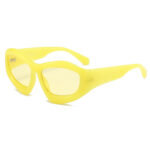 Men And Women Riding Outdoor Personality Concave Shape Sun Glasses - Image 4