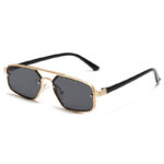 Women's Fashion Retro Small Frame Metal Sun Glasses - Image 2