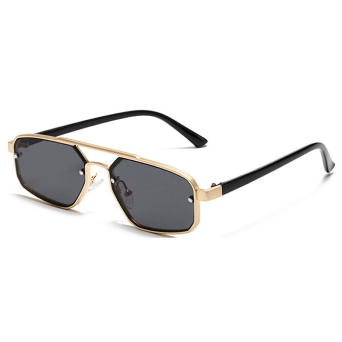 Women's Fashion Retro Small Frame Metal Sun Glasses - Image 2