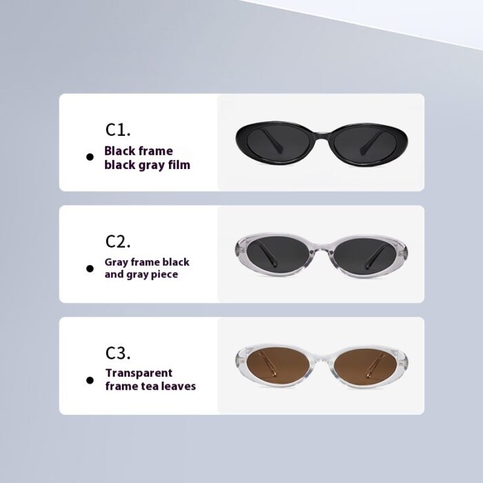 Small Frame Cat Eye Sun Glasses UV Protection Board New - Image 9