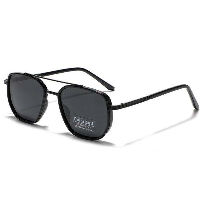 Polarized Sun Glasses Polygon Square Sunglasses - Image 8
