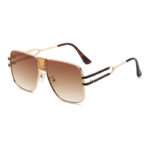 Men's And Women's Fashion Personality Square Sun Glasses - Image 5