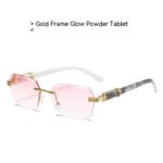 Frameless Sun Glasses Marbling Men's Sunglasses - Image 3