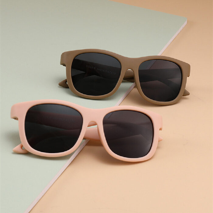 0-3 Years Old Baby Sunglasses Outdoor Silicone Frame Children Outdoor Sun-shade Glasses - Image 1