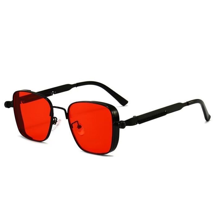 Men's Box Metal Retro UV Sun Glasses - Image 4