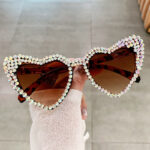 Female Cute Cat Eye Heart-shaped Sun Glasses - Image 8