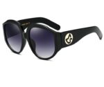 New Arrival Oversize Women Round Sun Glasses Fashion Ladies Olive Frames Glasses - Image 8