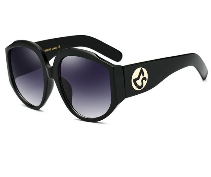 New Arrival Oversize Women Round Sun Glasses Fashion Ladies Olive Frames Glasses - Image 8