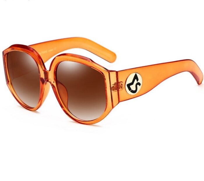 New Arrival Oversize Women Round Sun Glasses Fashion Ladies Olive Frames Glasses - Image 5