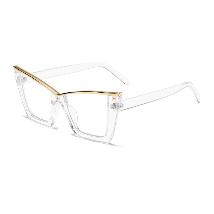 European And American Ins Cat Eye Frame Trendy All-match Anti-blue Light Glasses - Image 4