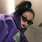 Korean version of the retro retro Harajuku cat eye sunglasses - Image 10