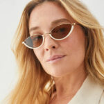 Small Frame Metal Sunglasses Sun Protection Plain Sun Glasses - Image 2