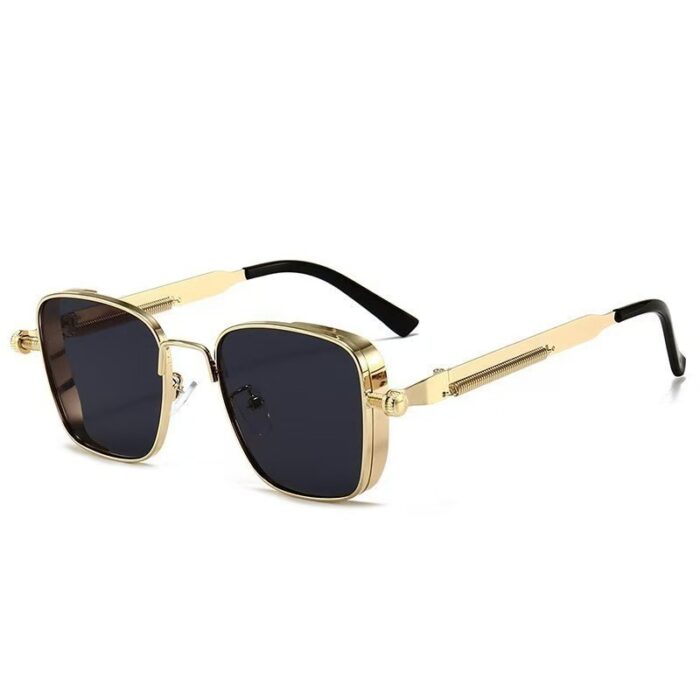 Men's Box Metal Retro UV Sun Glasses - Image 10