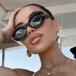 European And American Retro Oval Small Frame Sun Glasses - Image 7