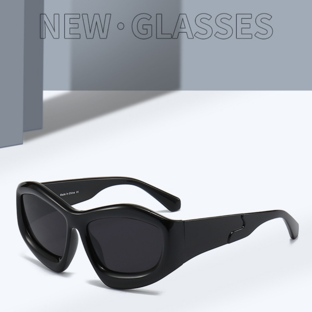 8bfd25dd-dee5-4dd1-8147-0e00ec606996.jpg Men And Women Riding Outdoor Personality Concave Shape Sun Glasses - Image 1