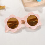 Children's Baby Cute Sun Flower Sunglasses Advanced Frosted Photo Sun-shade Glasses - Image 6