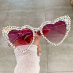 Female Cute Cat Eye Heart-shaped Sun Glasses - Image 10