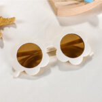 Children's Baby Cute Sun Flower Sunglasses Advanced Frosted Photo Sun-shade Glasses - Image 2