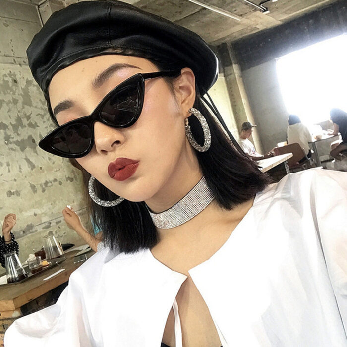 Korean version of the retro retro Harajuku cat eye sunglasses - Image 2