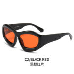 Men And Women Riding Outdoor Personality Concave Shape Sun Glasses - Image 8