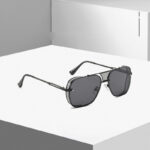 Steampunk Men's Sunglasses Cross-border Metal Hollow Glasses