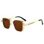 Men's Box Metal Retro UV Sun Glasses - Image 9