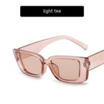 Jelly Color Square Sun Glasses Concave Shape - Image 8
