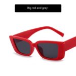 Jelly Color Square Sun Glasses Concave Shape - Image 4