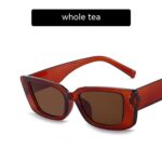 Jelly Color Square Sun Glasses Concave Shape - Image 6