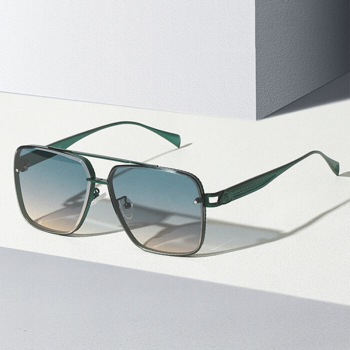 Men's Casual Fashion Metal Frame Sun Glasses - Image 7