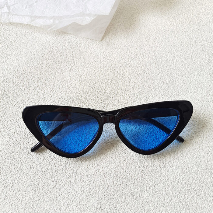 Retro Personalized Cat Eye Sunglasses Round Face High-grade Red Style Plain Face Personalized Glasses - Image 3