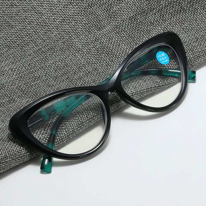 New Fashion Cat Eye Printed Anti-blue Light Reading Glasses For Men And Women - Image 4
