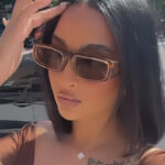 Double Circle Narrow Frame Square Sun Glasses - Image 2