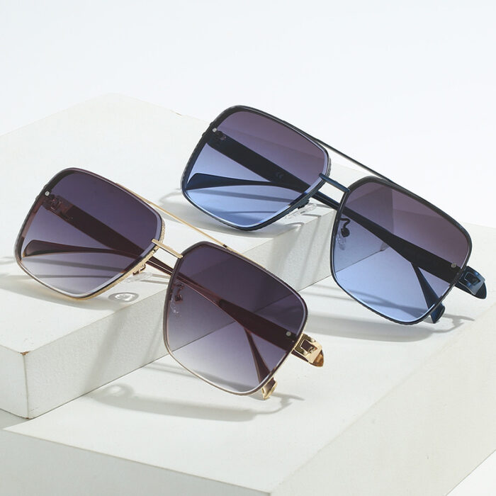 Men's Casual Fashion Metal Frame Sun Glasses - Image 1