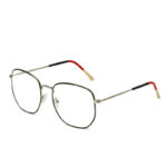 Fashion Men And Women Trend Metal Frame Polygonal Glasses - Image 4