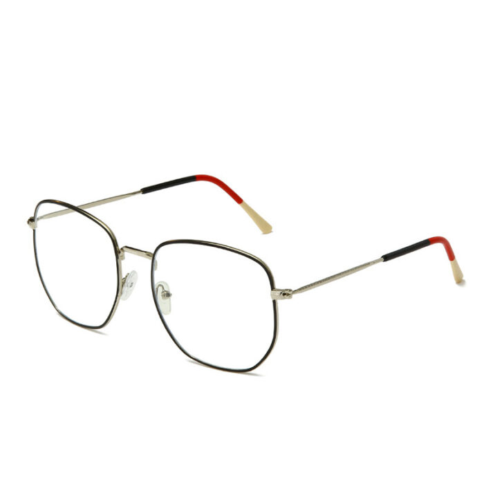 Fashion Men And Women Trend Metal Frame Polygonal Glasses - Image 4