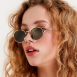 Sun Protection Trend Retro Oval Sun Glasses - Image 4