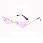 Trendy Men And Women Sun Glasses Retro Triangle European And American Cat Eye Disco Instafamous Sunglasses - Image 5