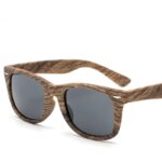Retro Rice Nail Plastic Wood Grain Sun Glasses - Image 4