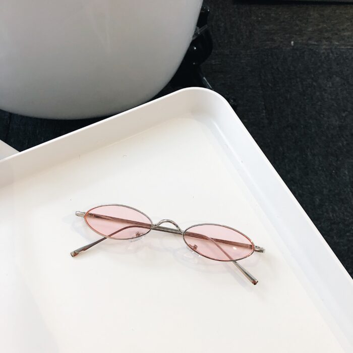 Retro Cat Eye Sunglasses Women Yellow Red Lens Sun Glasses - Image 6