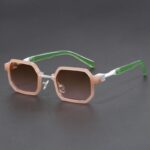Retro Polygon Exquisite Sun Glasses Women - Image 7