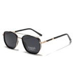 Polarized Sun Glasses Polygon Square Sunglasses - Image 2