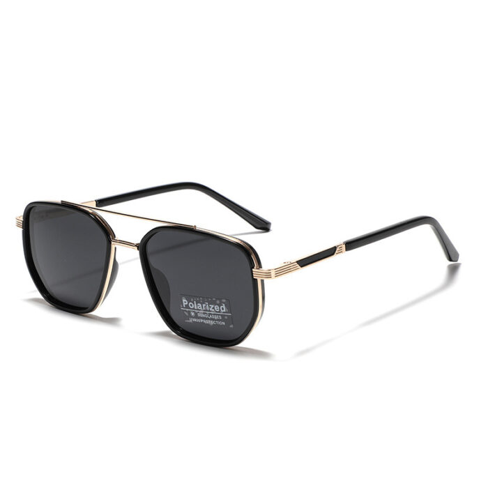 Polarized Sun Glasses Polygon Square Sunglasses - Image 2