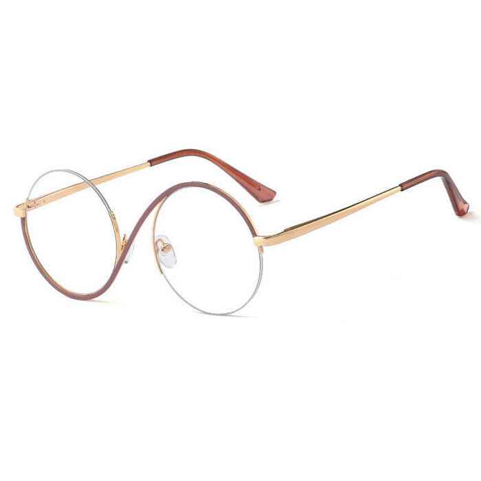 Metal Half Frame Optical Anti Blue Glasses - Image 7