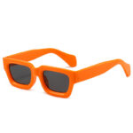 Retro Concave Frame Wide Foot Square European And American Sun-proof Sun Glasses - Image 2