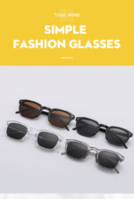 Square Retro Internet Hot Street Shooting Advanced Simple Trendy Sun Glasses - Image 7